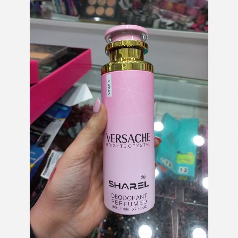 اسپری شارل رایحه ورساچه برایت کریستال Versache bright cristal حجم 200 میلی لیتر