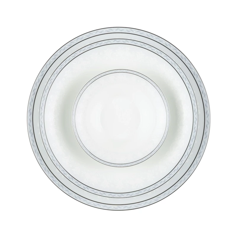 سرویس غذاخوری چینی زرین 6 نفره 35 پارچه وایت رز درجه یک