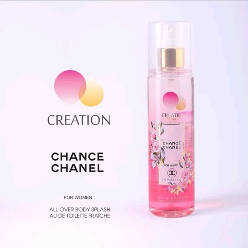 بادی اسپلش زنانه کریشن رایحه شنل چنس (Chanel Chance) حجم 240 میلی لیتر