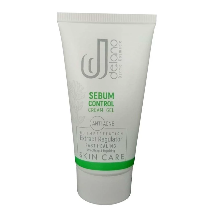 کرم ژل کنترل کننده چربی و ضد جوش دلانو sebum control حجم 50 میلی لیتر