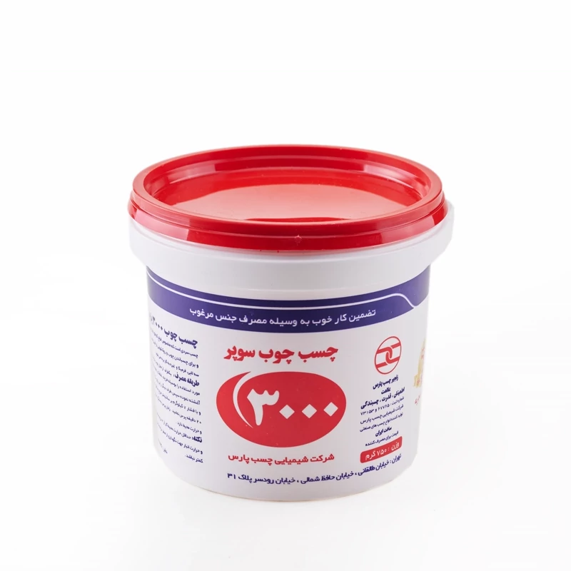 چسب چوب 3000 بیرنگ قوطی یک لیتری (چسب پارس) پس کرایه