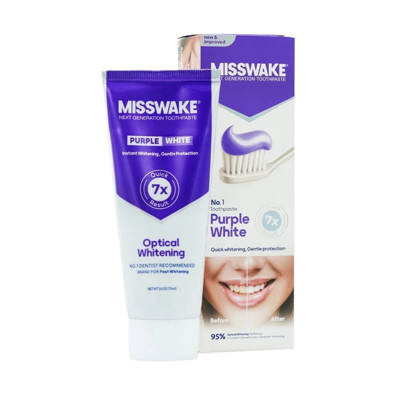 خمیر دندان بنفش میسویک Purple White | سفیدکننده و ضد زردی