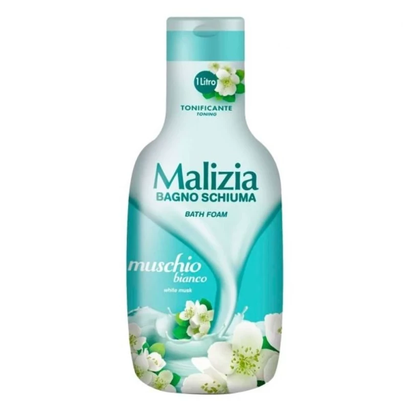 شامپو بدن مالیزیا حاوی عصاره مشک سفید و آنتی باکتریال حجم 1000میل Malizia White Musk With Antibacterial body wash,1000ml