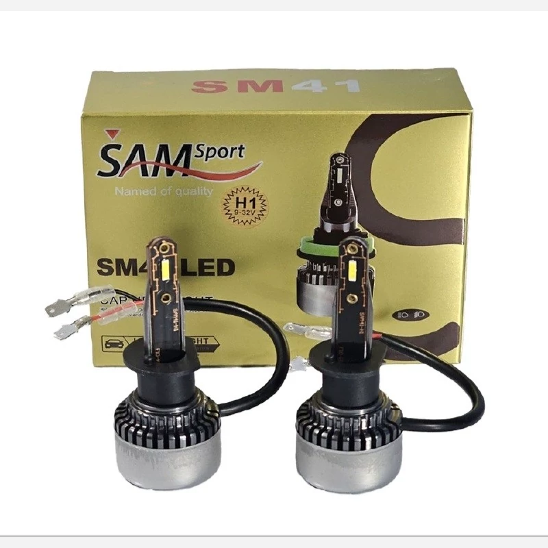 هدلایت SM41 از برند سام - بسته 2 عددی - پایه H11 تک کنتاک