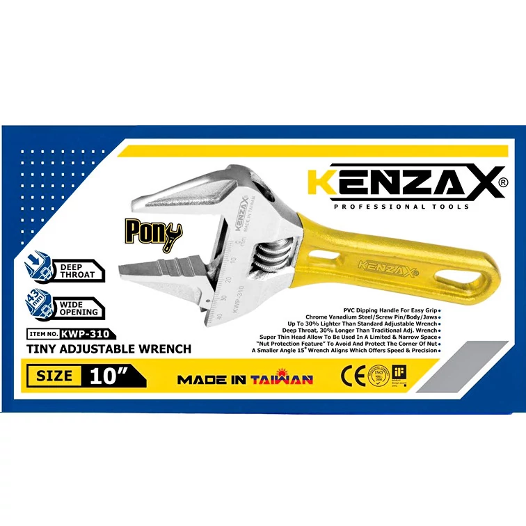 آچار فرانسه پونی 10 اینچ کنزاکس - KWP-310