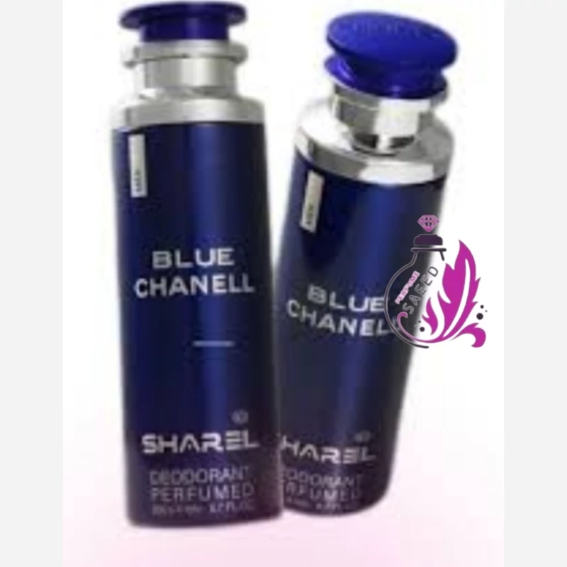 اسپری بدن مردانه شارل رایحه Blue Chanel حجم 200 میل