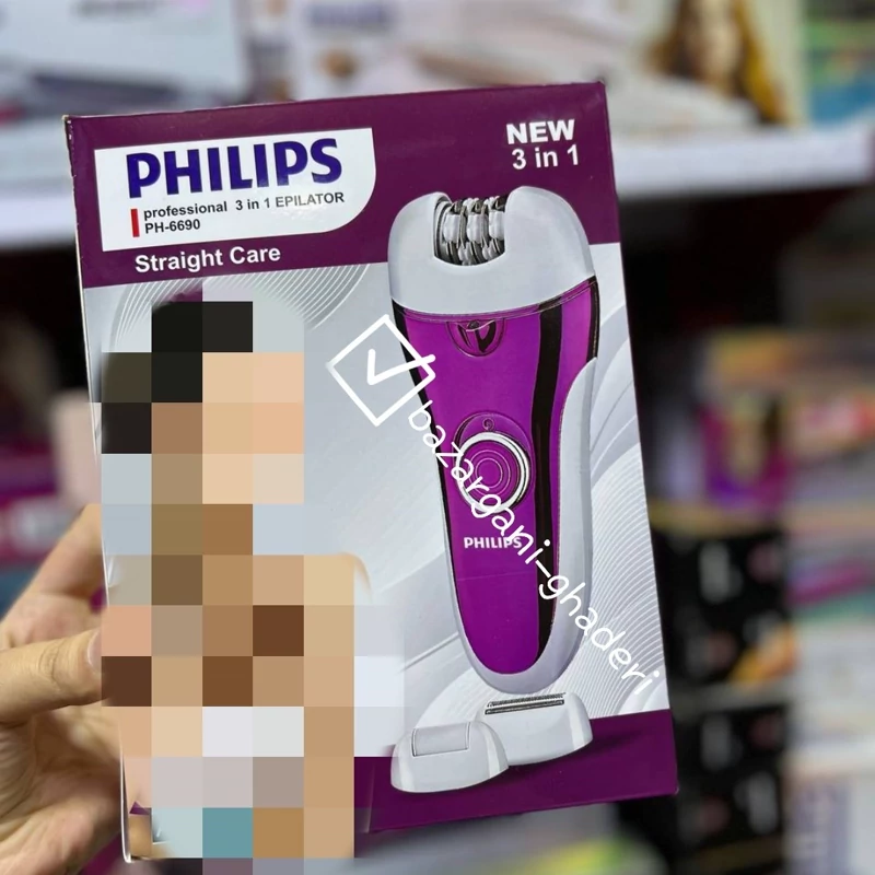 اپیلیدی سه کاره فیلیپس مدل PHILIPS PH-6690شیور و موکن و سوهان 