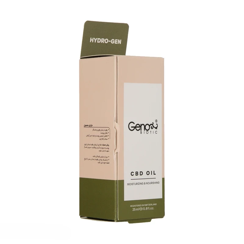 روغن رطوبت رسان صورت و گردن ژنوبایوتیک 25ml