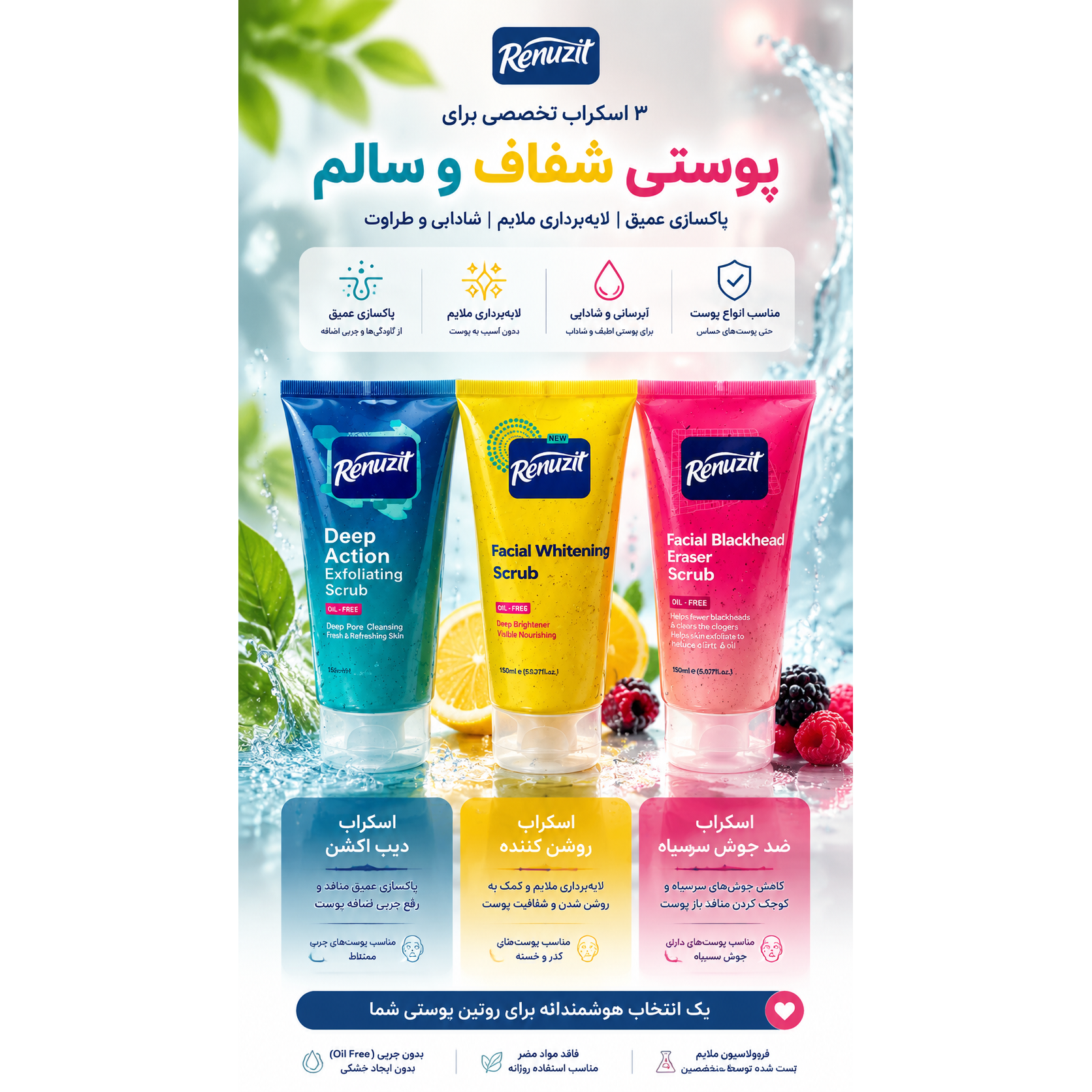 اسکراب صورت اورجینال رینوزیت سری جدید