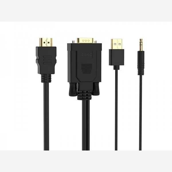 مبدل اچ دی ام آی به وی جی ای و صدا و یو اس بی اوریکو ORICO VGA/HDMI Adapter Cable 1M (XD-VATH) ORICO VGA/HDMI Adap مدل 1