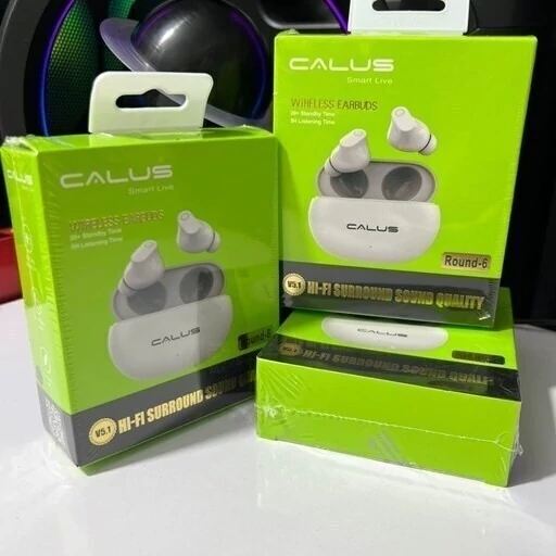 هندزفری بلوتوثی کالوس مدل Round 6 ایرپاد کالوس CALUS Round 6 bluetooth Earbuds
