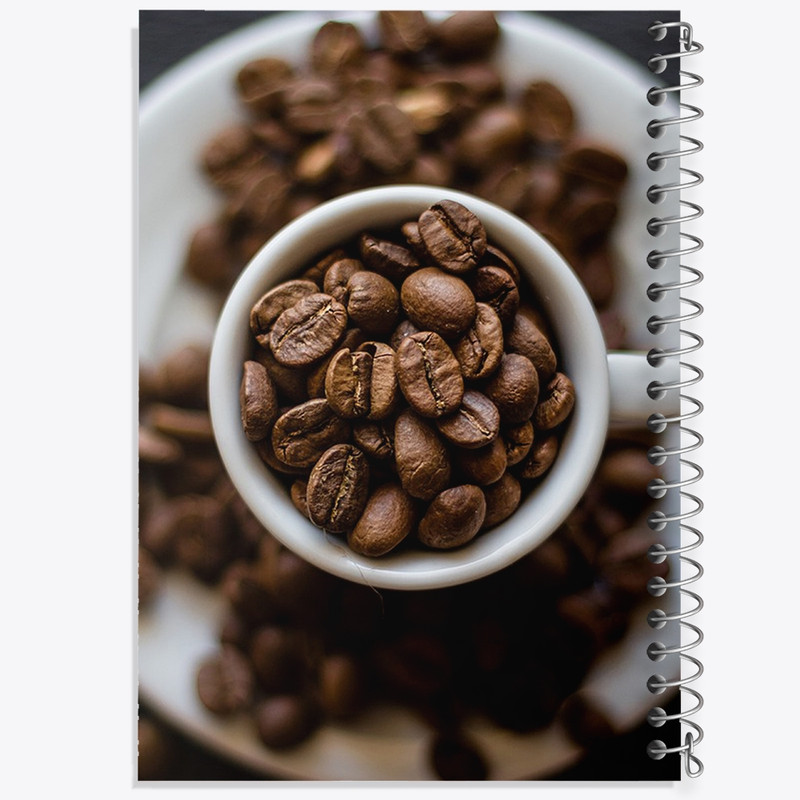 ارسال دیجی کالا دفتر لیست خرید 50 برگ خندالو طرح قهوه Coffee کد F65 ارسال دیجی کالا