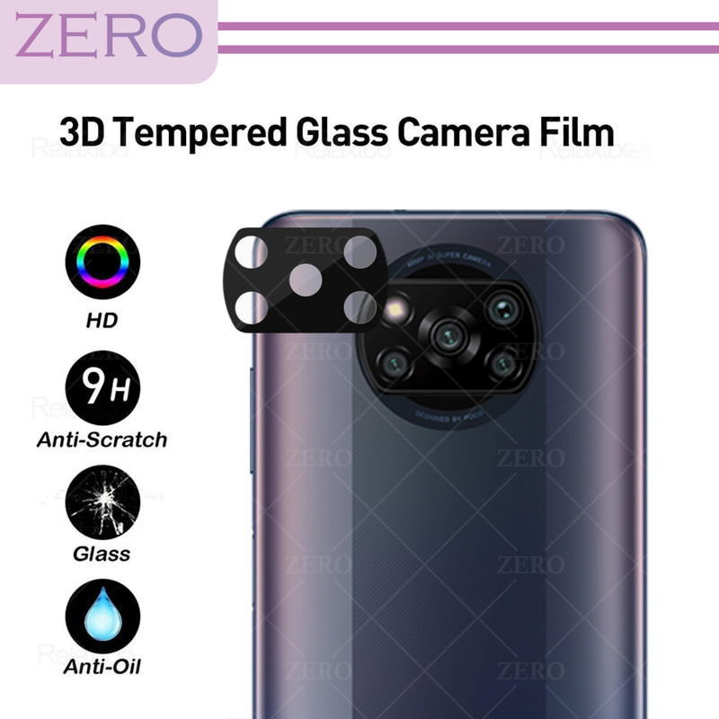محافظ لنز دوربین زیرو مدل 3D-ZR مناسب برای گوشی موبایل شیائومی Poco X3 X3 Pro X3 NFC - با بهترین کیفیت