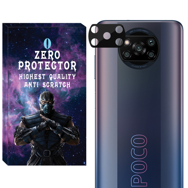 محافظ لنز دوربین زیرو مدل 3D-ZR مناسب برای گوشی موبایل شیائومی Poco X3 X3 Pro X3 NFC - با بهترین کیفیت