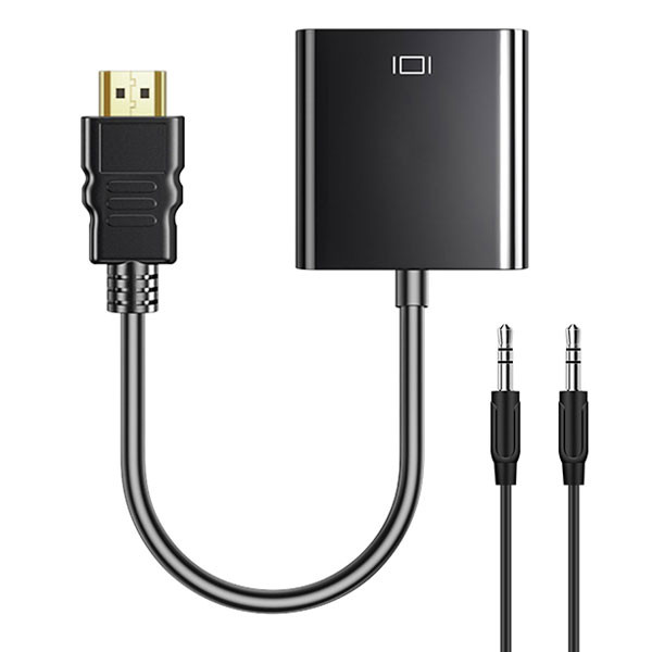 کابل تبدیل HDMI به VGA کوتتسی مدل 87618 به همراه درگاه صدا