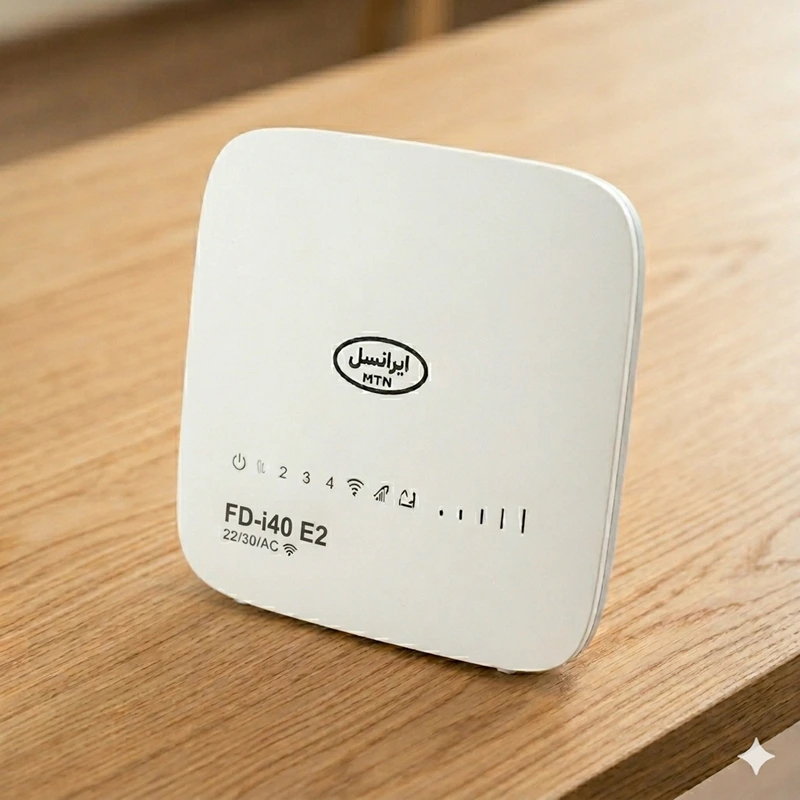 خرید مودم سیمکارتی 4G ایرانسل مدل FDi40 E2 با سرعت دانلود 150 مگابیت بر ثانیه، پشتیبانی همزمان 32 کاربر، 4 پورت LAN، آن