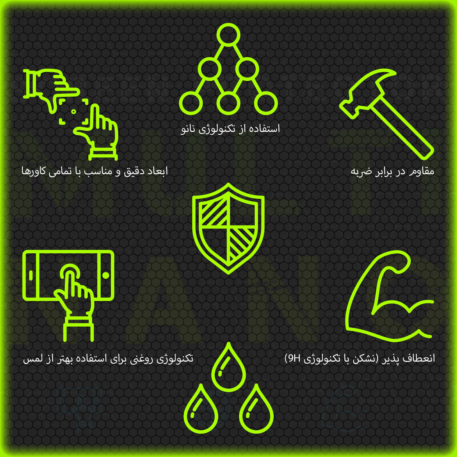 محافظ صفحه نمایش مولتی نانو مدل X-S2N مناسب برای گوشی موبایل هوآوی Y8P بسته دو عددی