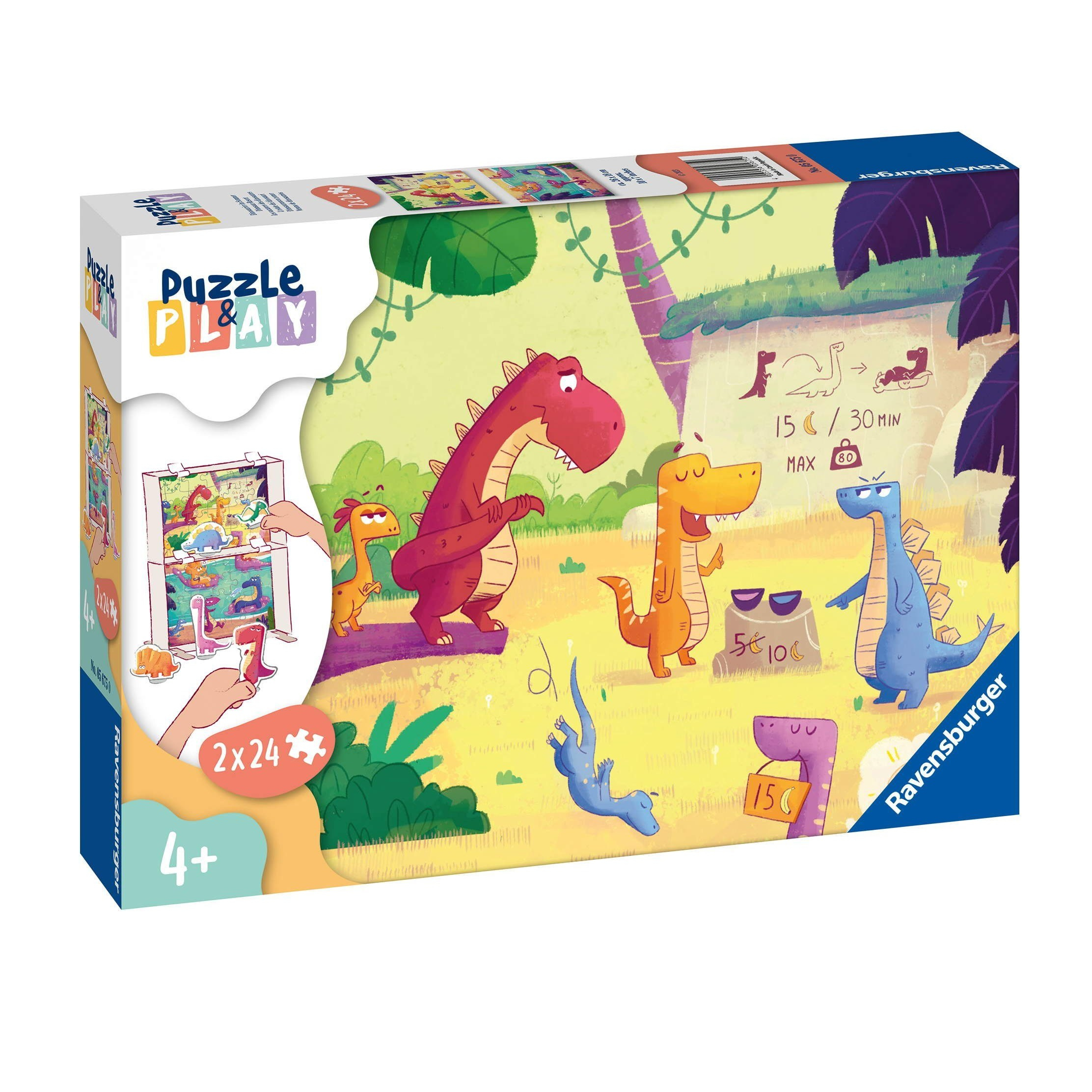 پازل 24 تکه راونزبرگر مدل Dinosaur in Summer کد 05675 مجموعه 2 عددی
