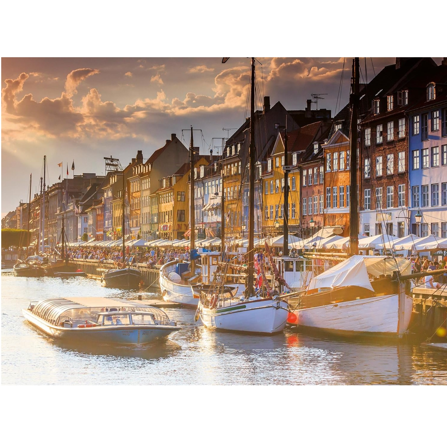 پازل 500 تکه راونزبرگر مدل Sunset in Copenhagen کد 12000846 مناسب برای 12 سال به بالا