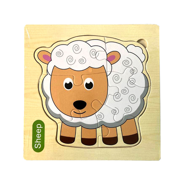 پازل چوبی 6 تکه مدل sheep مناسب برای بالای 2 سال