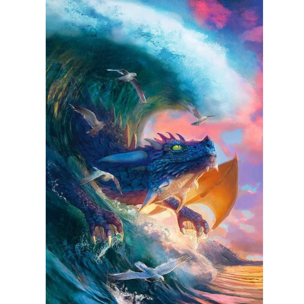 پازل 1000 تکه راونزبرگر مدل Dragon Race Fantasy کد 12000622
