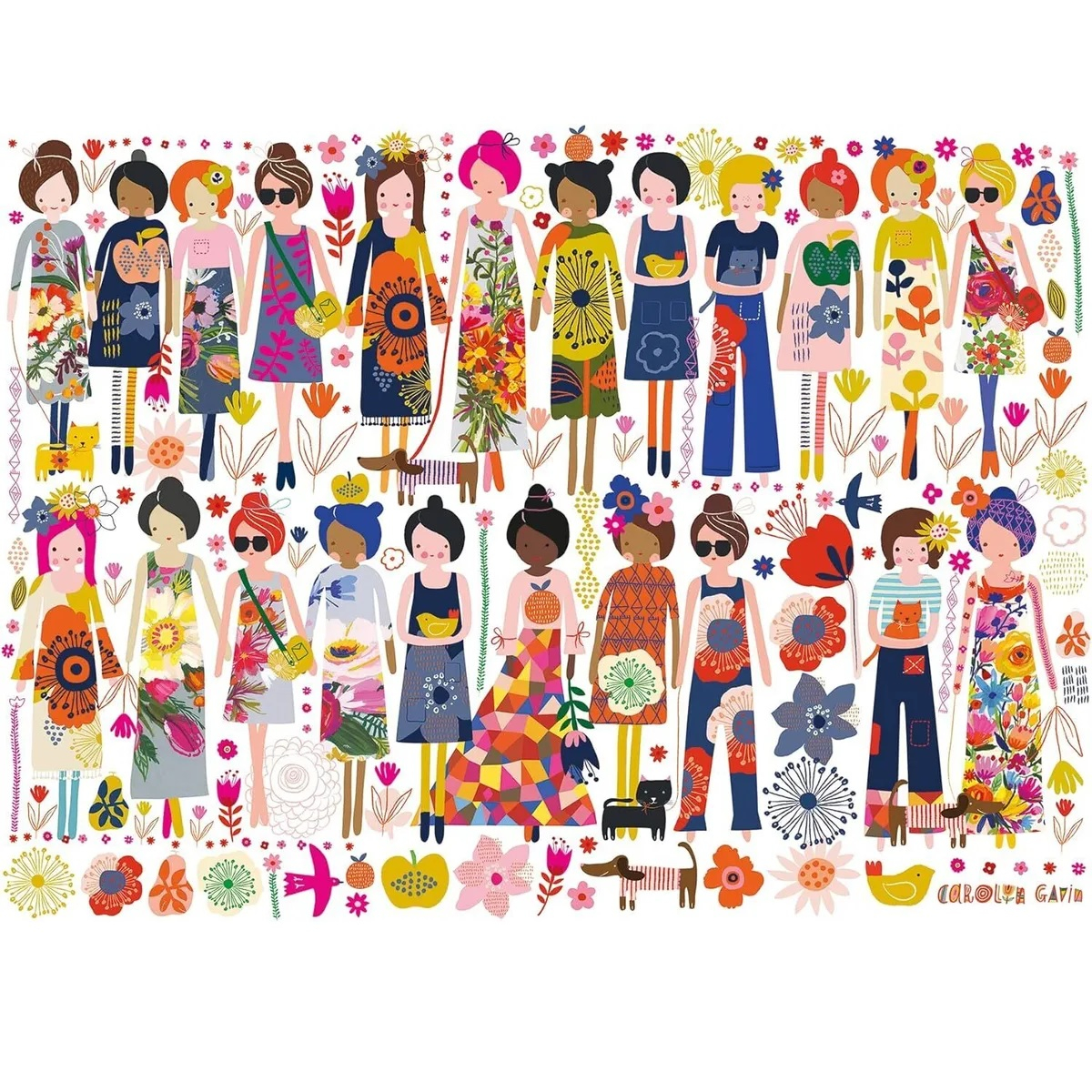 پازل 200 تکه راونزبرگر مدل Flowers and Friends کد 13359