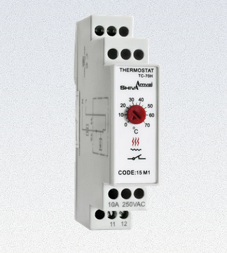 ترموستات تابلویی هیتر سری M شیوا امواج TC-70H