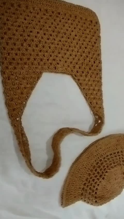 ست کیف و کلاه رافیا سایز بزرگ ترند دستبافت 
