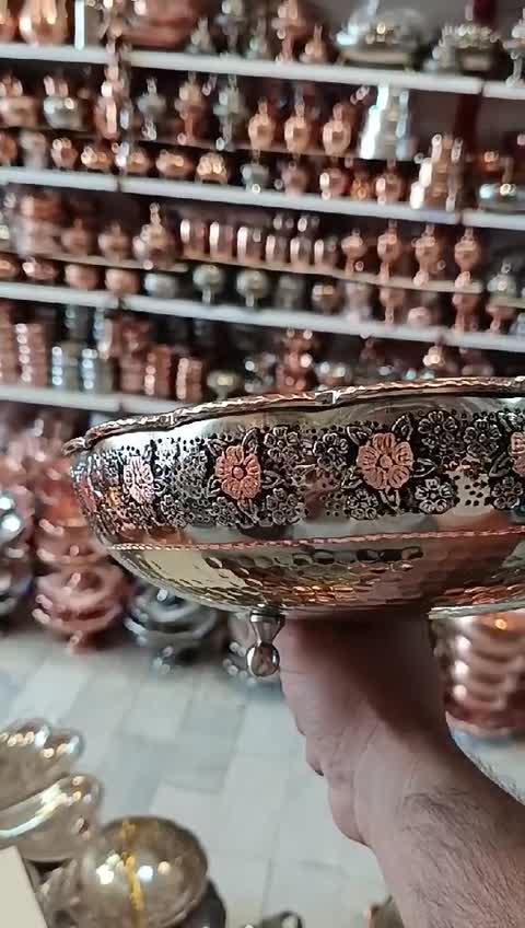 میوه خوری مسی گلبرگ کروم الماس تراش نانو سه پایه