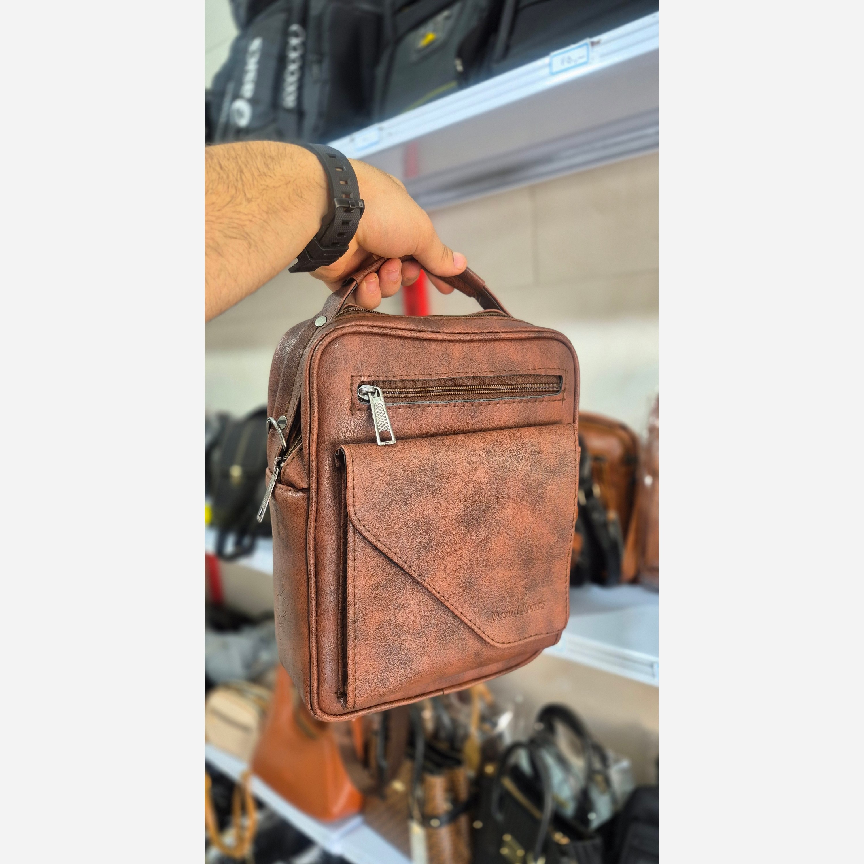 کیف مردانه سایز بزرگ مدل David Jones