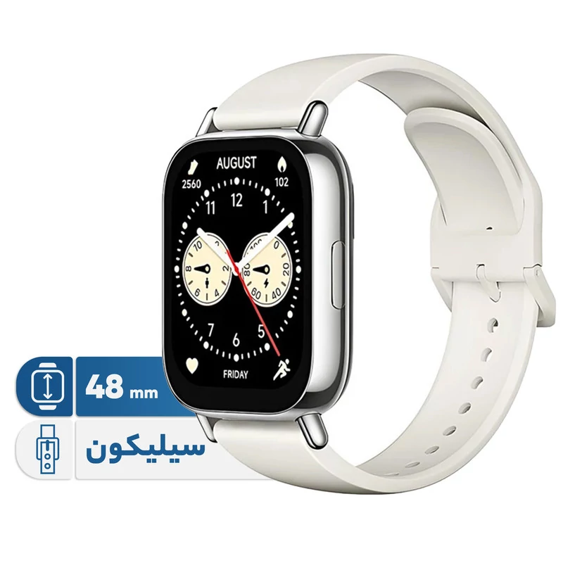 ساعت هوشمند شیائومی مدل Redmi Watch 5 Lite دارای قابلیت های صفحه نمایش رنگی، کنترل سطح اکسیژن خون، قابلیت مکالمه از ط...