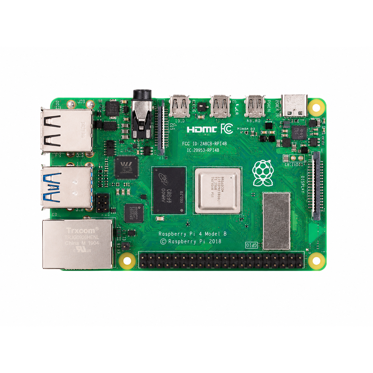 برد رسمی Raspberry Pi 4 Model B نسخه 2GB RAM