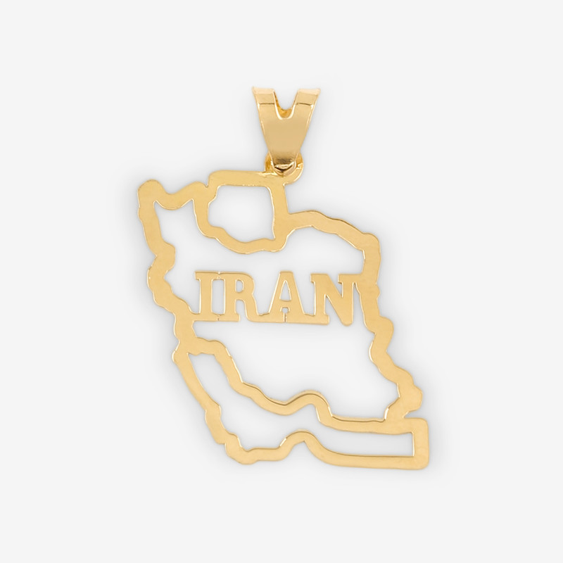 آویز گردنبند طلا 18 عیار زنانه مایا ماهک طرح ایران کد MM2293