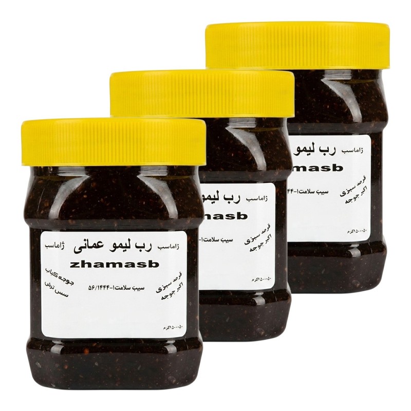 رب لیمو عمانی ژاماسب 400 گرم بسته 3 عددی