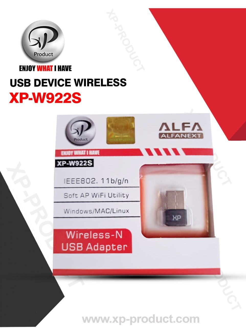 دانگل وای فای XP W922S | آداپتور USB Wireless-N