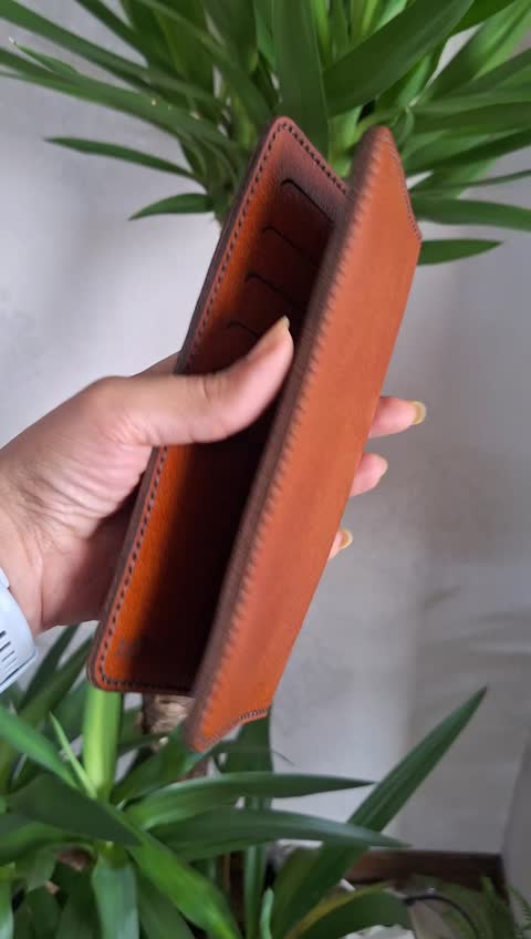 کیف پول کتی با چرم گاوی (پس کرایه)