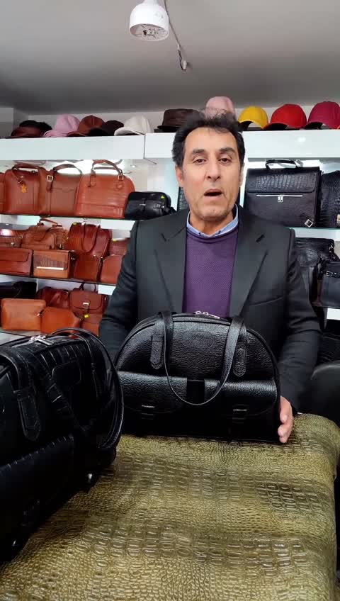 کیف مجلسی زنانه باچرم طبیعی گاوی بسیارباکیفیت