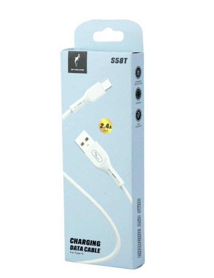 خرید کابل شارژ USB به Type-C مدل SKY DOLPHIN S58T با شارژ سریع