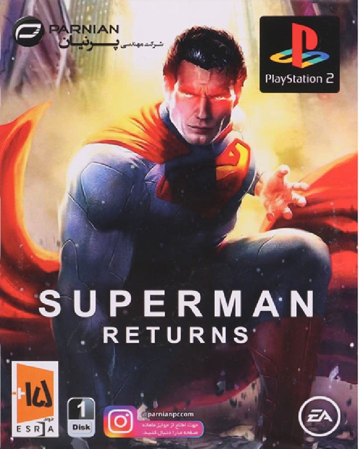 بازی Superman Returns پرنیان مناسب برای PS2