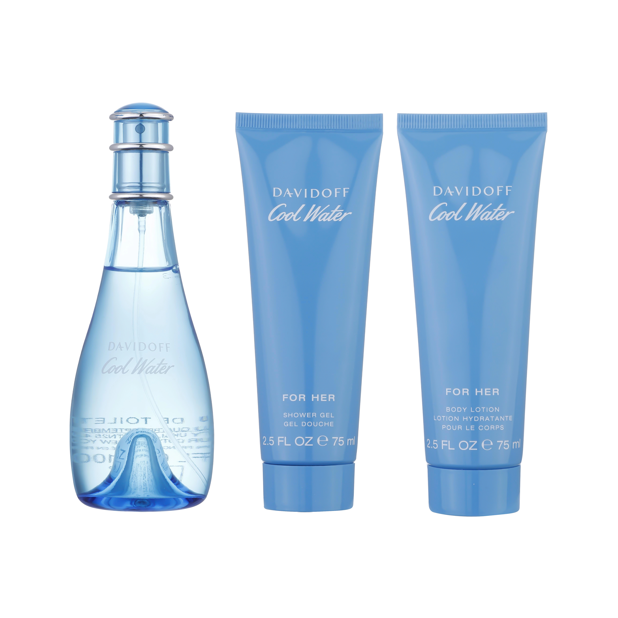 ست ادوپرفیوم زنانه دیویدف مدل Cool Water حجم 100 میلی لیتر به همراه لوسیون بدن زنانه دیویدف مدل Cool Water حجم 75 میلی ل