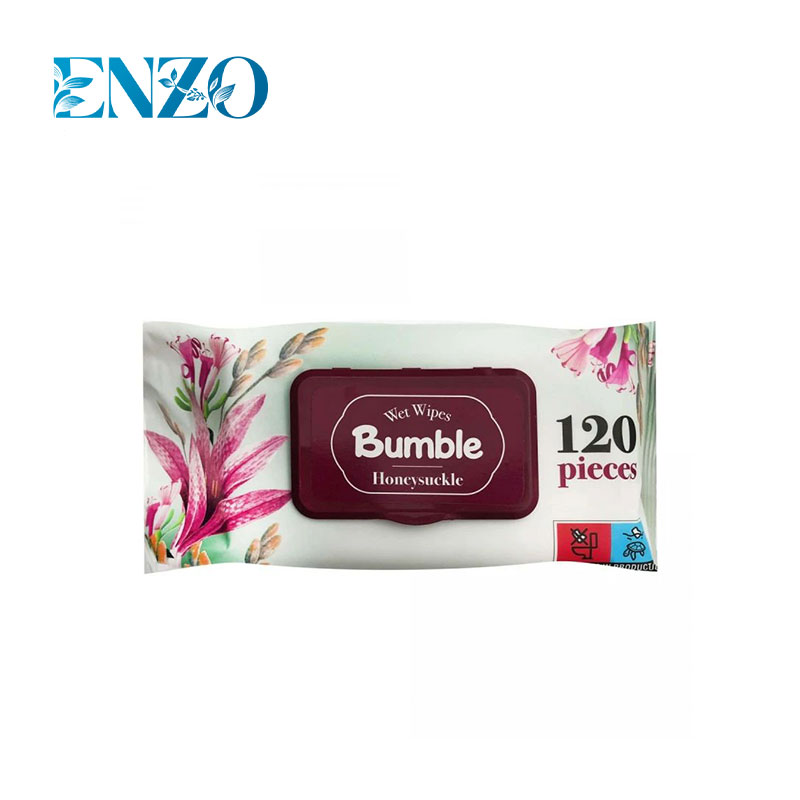دستمال مرطوب 120برگی بامبل مدل honeysuuckle