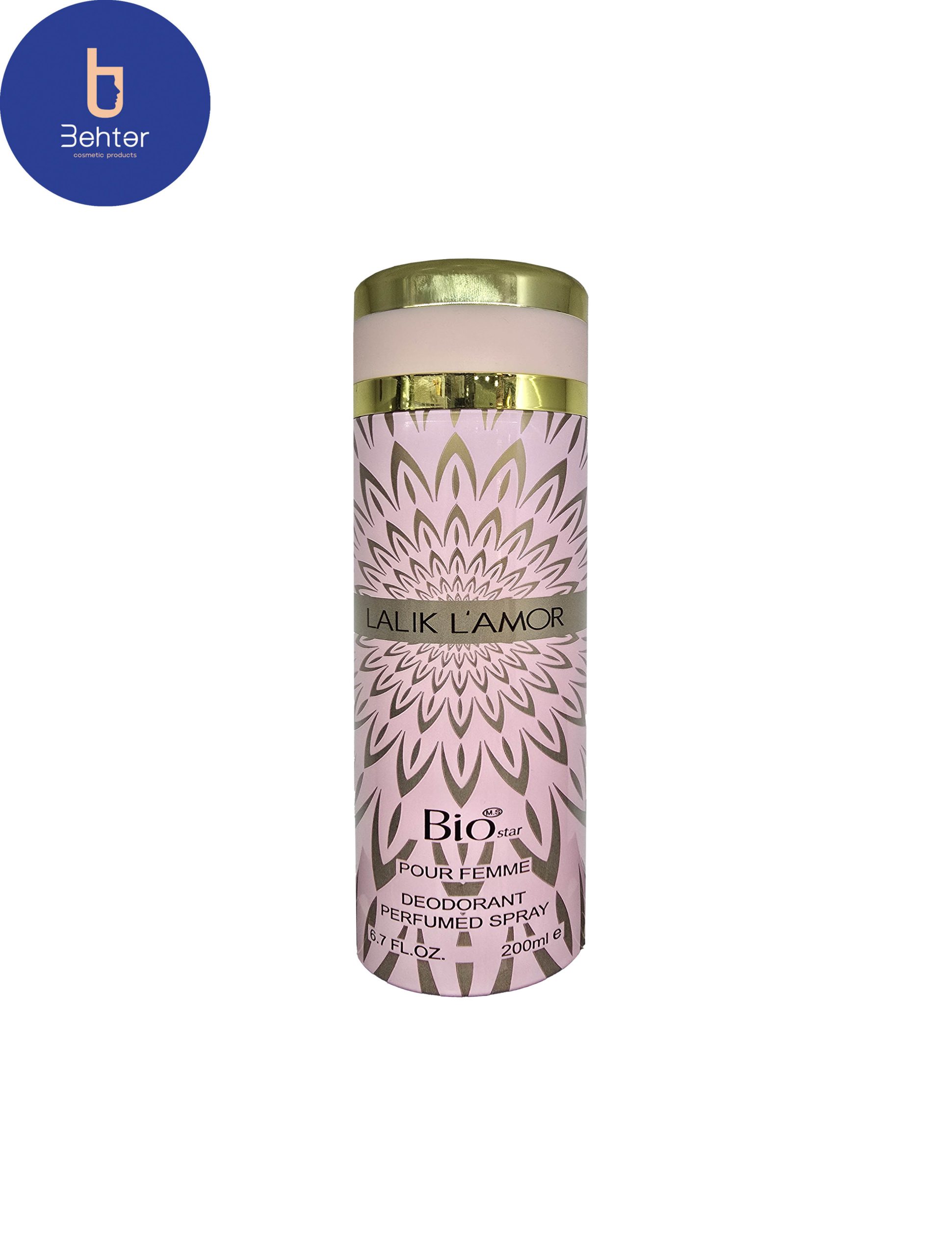 اسپری خوشبو کننده بیواستار اسانس لالیک لامور حجم 200میل Deodorant Spray Biostar , Lalique L’Amour Essential Oil ,200ml