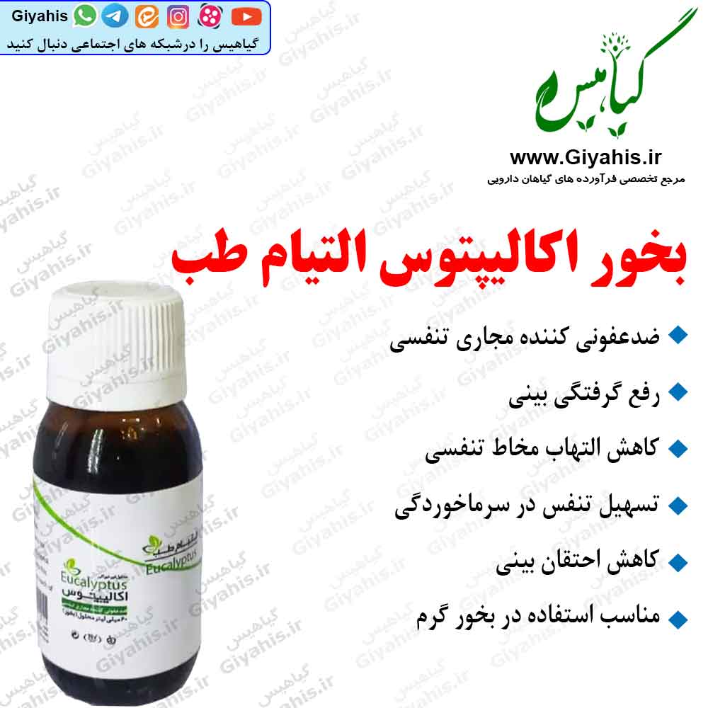 قطره بخور اکالیپتوس التیام طب