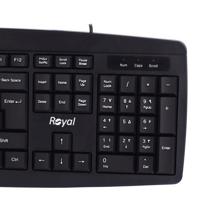 کیبورد سیم دار رویال مدل Royal RK-315