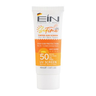 کرم ضد آفتاب رنگی بژ روشن ای آی ان با SPF50 مناسب انواع پوست حجم 40 میلی لیتر