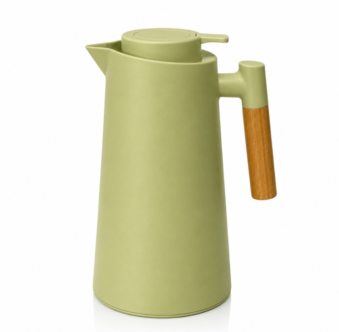 فلاسک دسته چوبی رنگی