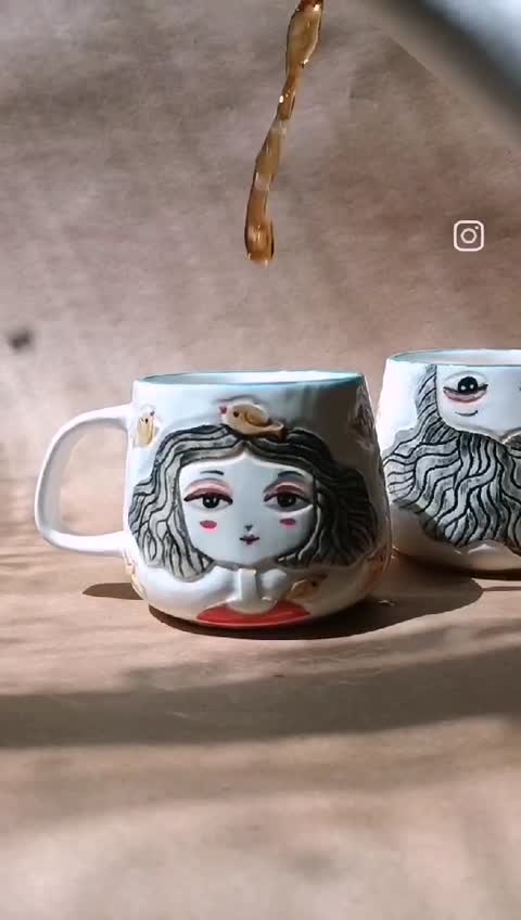 ماگ سرامیکی فانتزی دخترک گیگیلی