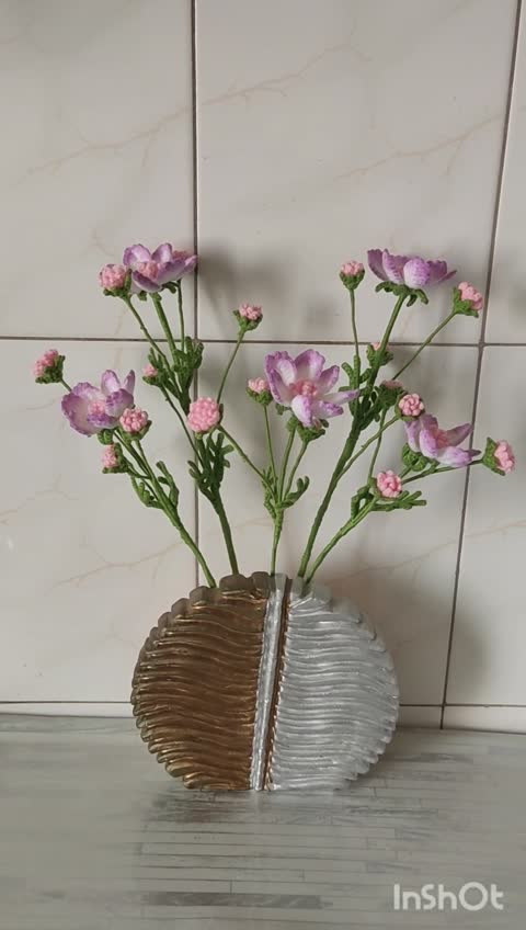 گل بافتنی و زیبا