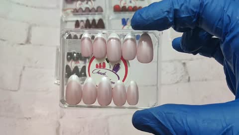 ناخن ژلیکس دستساز مدل فرنچ کرومی