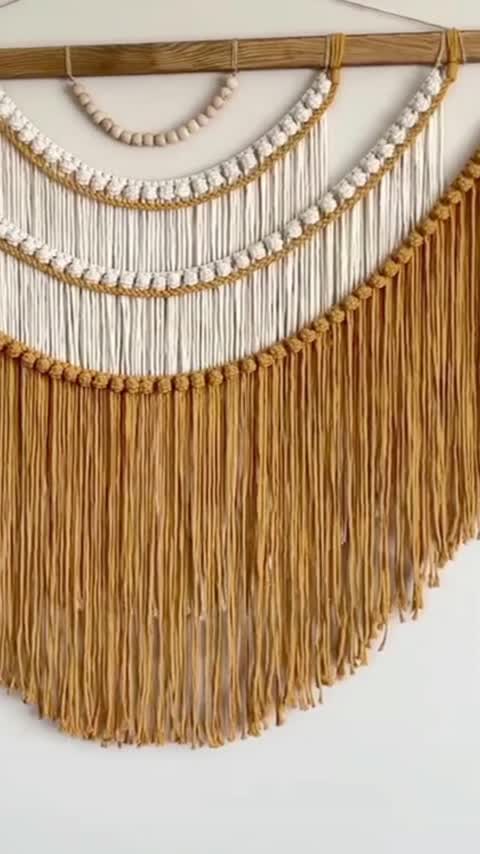 دیوارکوب مکرومه طرح رزا